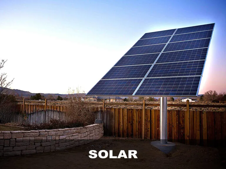 Home-service client social post for a solar project